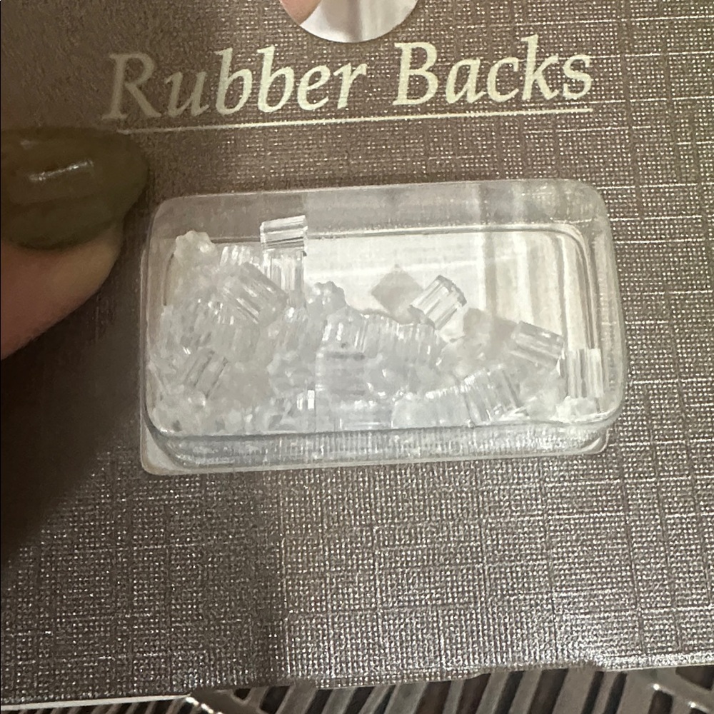 Clear Rubber Earring Backs - 50 Pieces